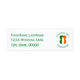 Irish Flag Christmas Angel Personalized