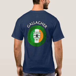Irish Flag Clover Celtic Knot - Gallagher T-Shirt