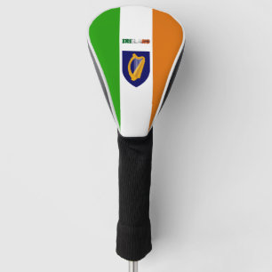 Irish flag-coat of arms golf head cover