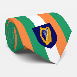 Irish Flag & Coat of Arms, Republic of Ireland Tie