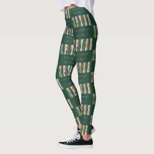 Irish Flag Colours in Text St. Patrick Leggings