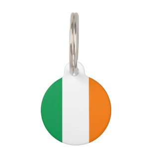 Irish flag custom pet tag for dog or cat