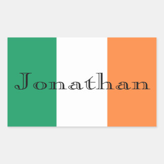 Irish Flag Customisable Name stkcn Sticker
