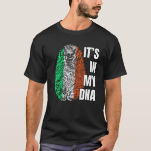 Irish Flag DNA Fingerprint Ireland St Patrick's Da T-Shirt