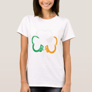 Irish Flag Handcuffs Shamrock Police St. Patrick's T-Shirt