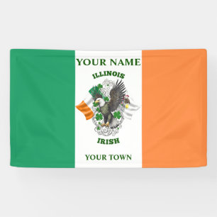 Irish Flag - Illinois Irish Banner
