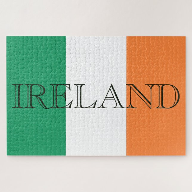 Irish Flag Ireland 20x30 1014pc jpcn Jigsaw Puzzle (Horizontal)