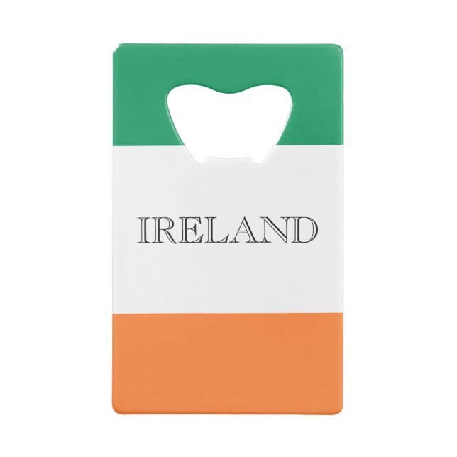 Irish Flag Ireland bocnt Credit Card Bottle Opener (Back)