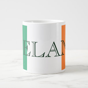 Irish Flag Ireland mugcnt Large Coffee Mug