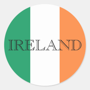 Irish Flag Ireland stkcnt Classic Round Sticker