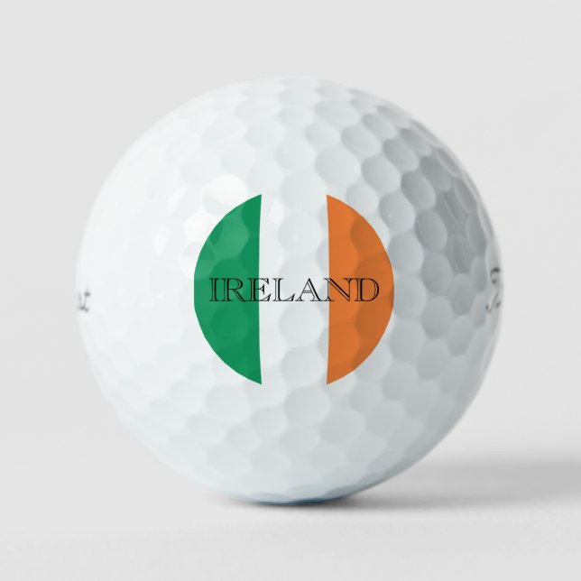 Irish Flag Ireland tpv1 gbcnt Golf Balls (Front)