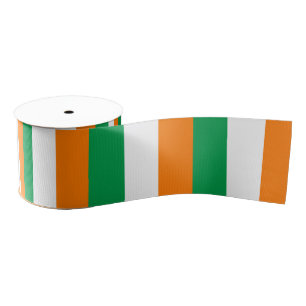 Irish Flag & Ireland travel, holiday /sports Grosgrain Ribbon