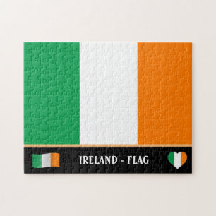 Irish Flag & Irish country / Ireland Jigsaw Puzzle
