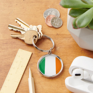 Irish flag keychain