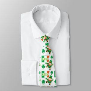 Irish Flag Leprechaun Tie