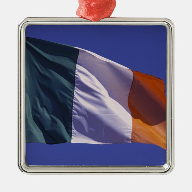 Irish flag metal ornament (Front)