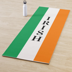 Irish flag of Ireland custom lightweight thick Yoga Mat