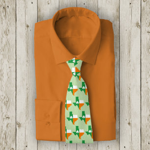 Irish Flag of Texas Tie