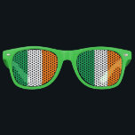 Irish Flag - Party Shades! Retro Sunglasses<br><div class="desc">Show your Irish pride with these Irish Flag party shades. Glasses frames come in a variety of fun colours. Perfect for St. Patrick Day events,  parties and parades!</div>