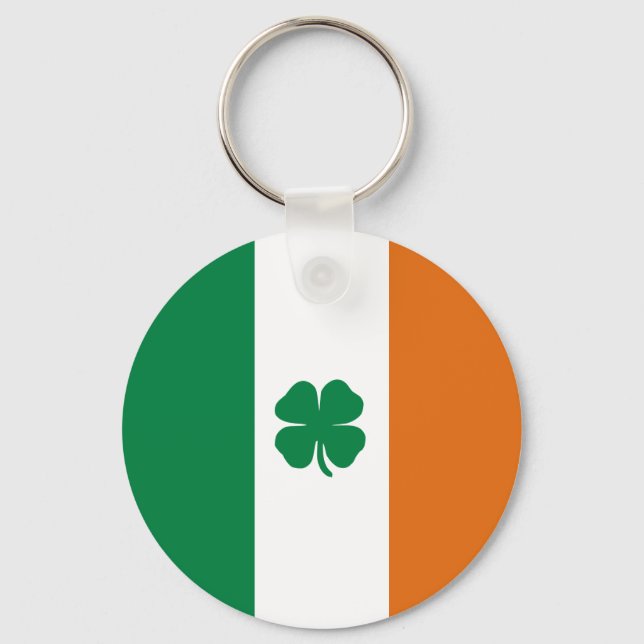 Irish Flag Patriotic Ireland Flag St Patrick's day Keychain (Front)