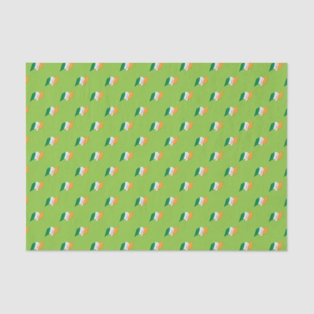 Irish Flag Pattern Tissue Paper (Front)