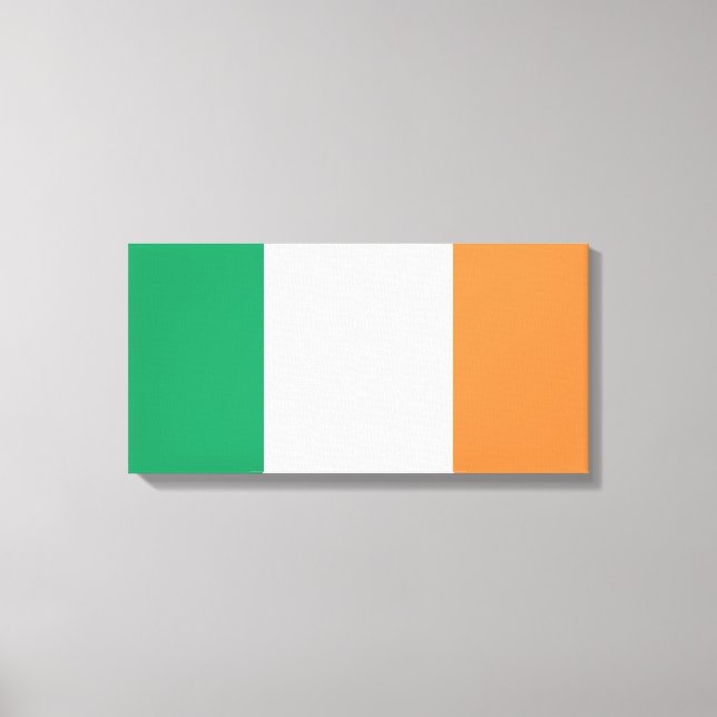 Irish Flag (Republic of Ireland) (ROI) (Eire) Canvas Print (Front)