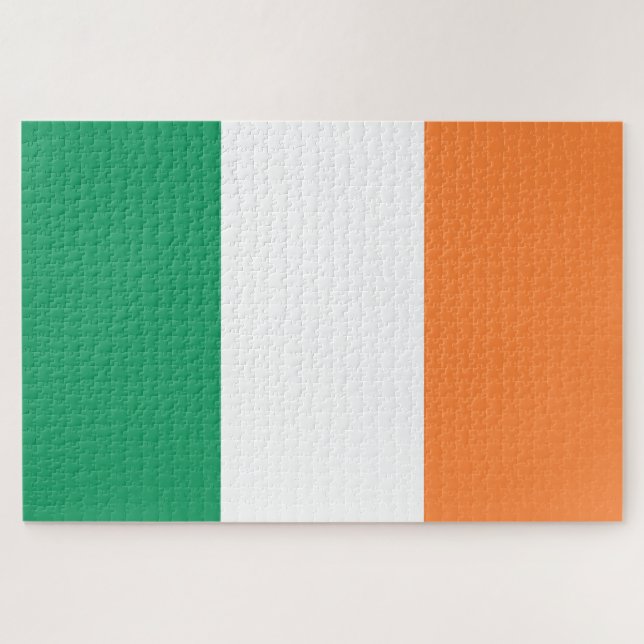 Irish Flag (Republic of Ireland) (ROI) (Eire) Jigsaw Puzzle (Horizontal)