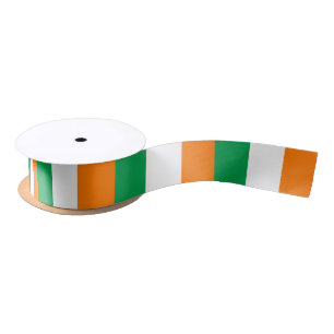 Irish flag ribbon satin ribbon