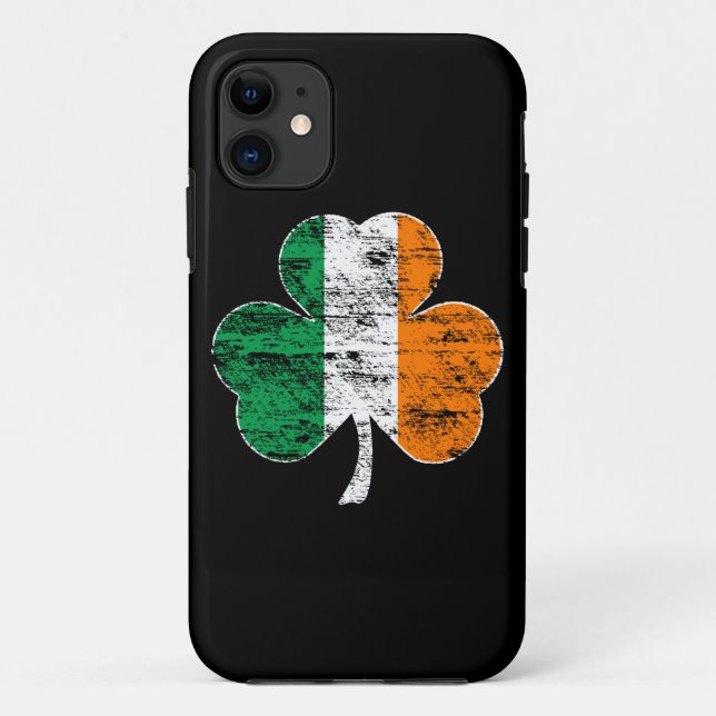 Irish Flag Shamrock (distressed) iPhone 5 Case (Back)
