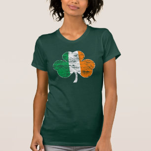 Irish Flag Shamrock (Distressed) T-shirt