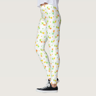 Irish Flag Shamrock Pattern Leggings