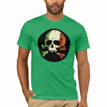 Irish Flag Skull Plain