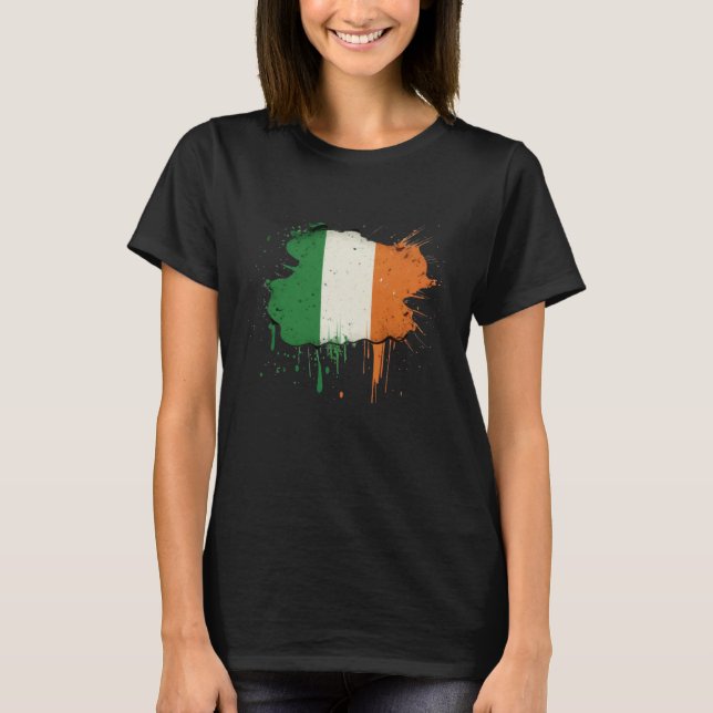 Irish Flag St Patrick s Day T-Shirt (Front)