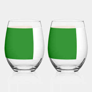 Irish Flag Total Stemless Wine Glass