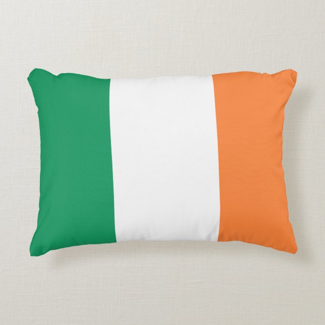 Irish Flag tpt Accent Pillow (Front)