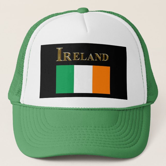 IRISH FLAG TRUCKER HAT (Front)