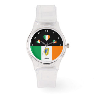 Irish Flag watch, Hearts, Ireland /sports Watch