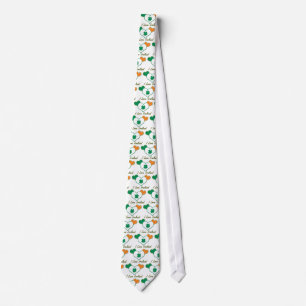 Irish Flag with Hearts Tie