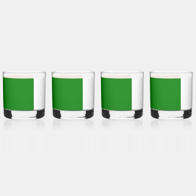 Irish Flag Wraps Around Whiskey Glass (Front)