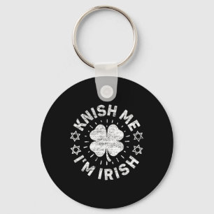 Irish Food Lover Funny St Patricks Day Knish Me I' Keychain