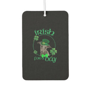 Irish For A Day Whippet Lucky Dog In Patrick Day Air Freshener