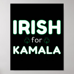 Irish For Kamala Harris 2024 Election  Poster