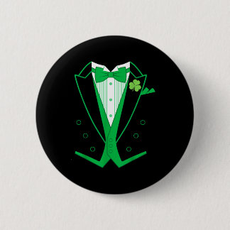 Irish Formal Tuxedo St. Patrick's Day  2 Inch Round Button