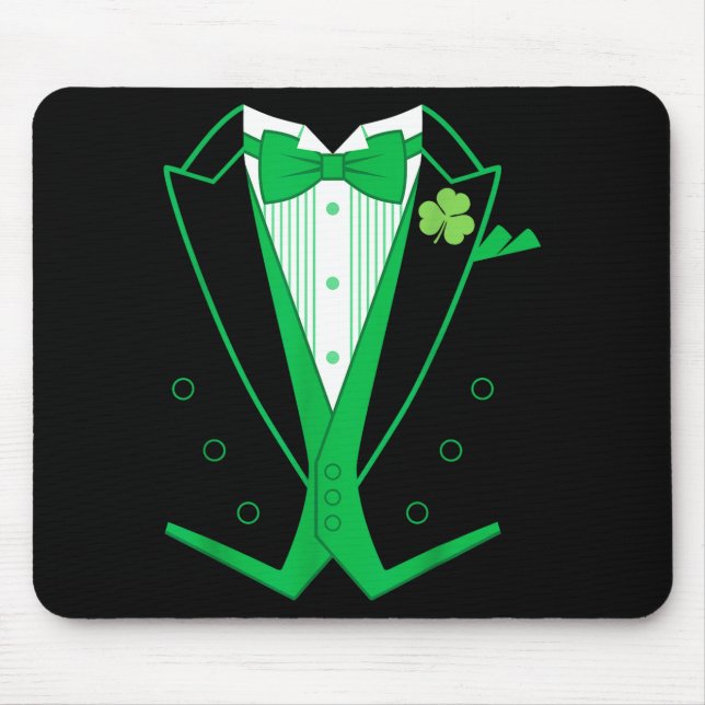 Irish Formal Tuxedo St. Patrick's Day  Mouse Pad (Front)