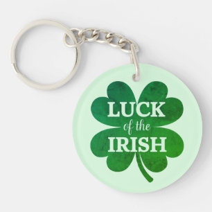 Irish Four Leaf Clover Keychain