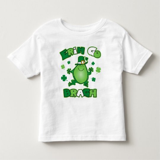 Irish Frog Erin Go Bragh Toddler T-Shirt