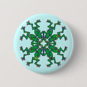 Irish frogs sychronised swim team 2 inch round button