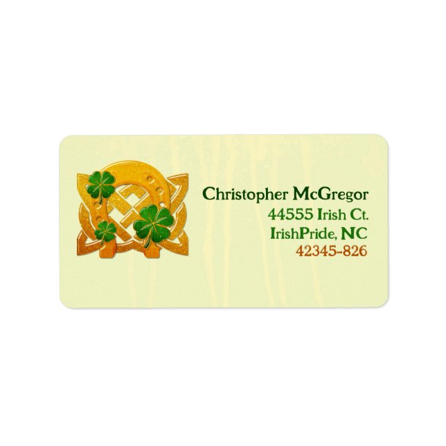 Irish Fun 3D Whimsey  Label (Front)
