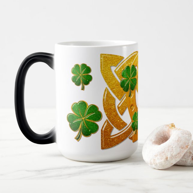 Irish Fun 3D Whimsey  Magic Mug (With Donut)