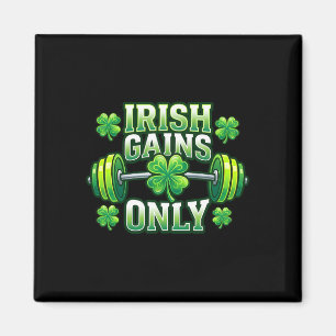 Irish Gains Only St Patricks Day Rbell Shamrock Li Magnet